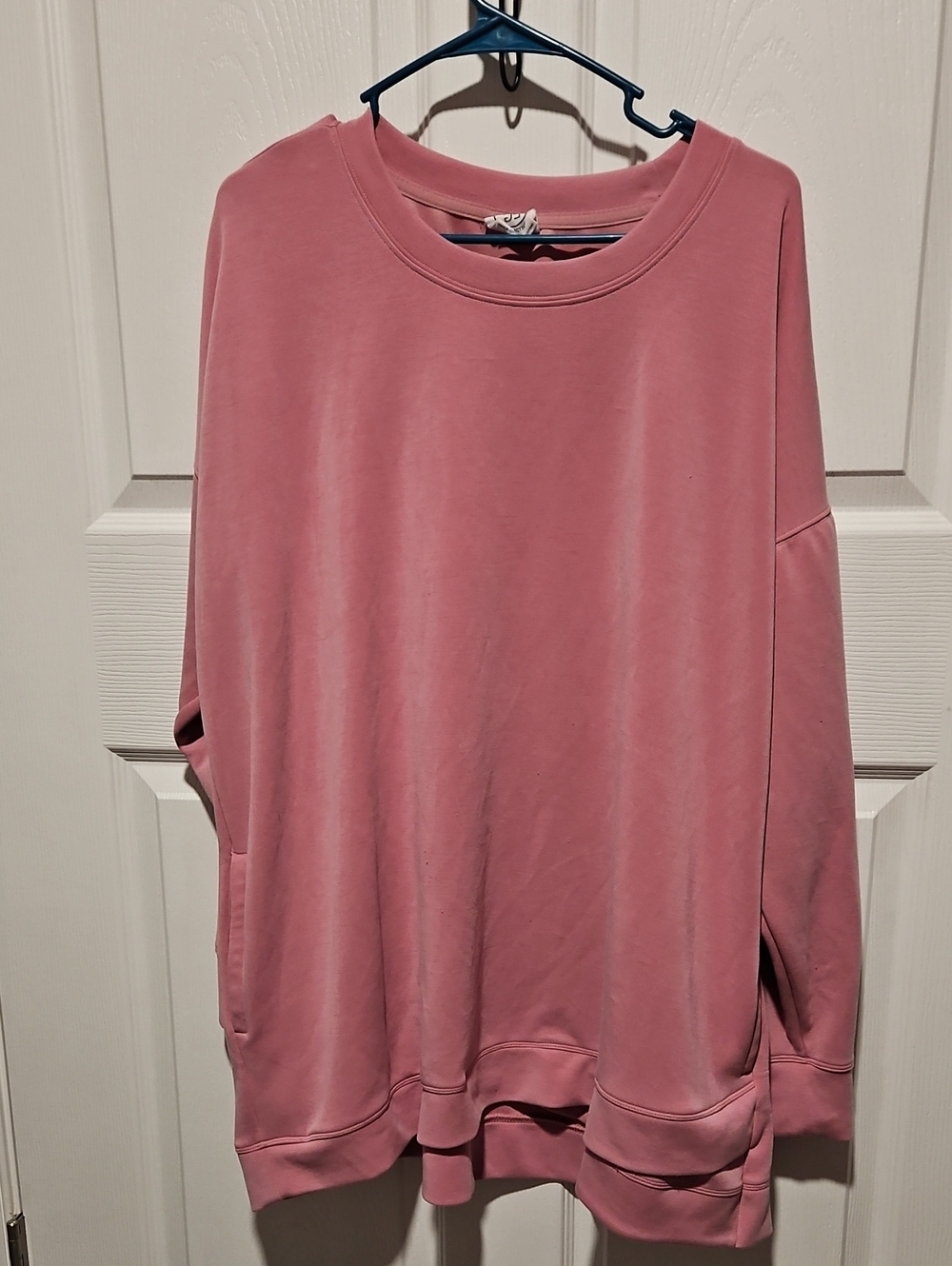 Sage Oversized Crewneck Sweatshirt - Dusty Rose